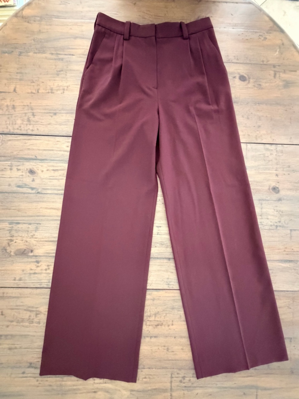 Maje Tailored High-Waist Dress Pants Interview Outfit
